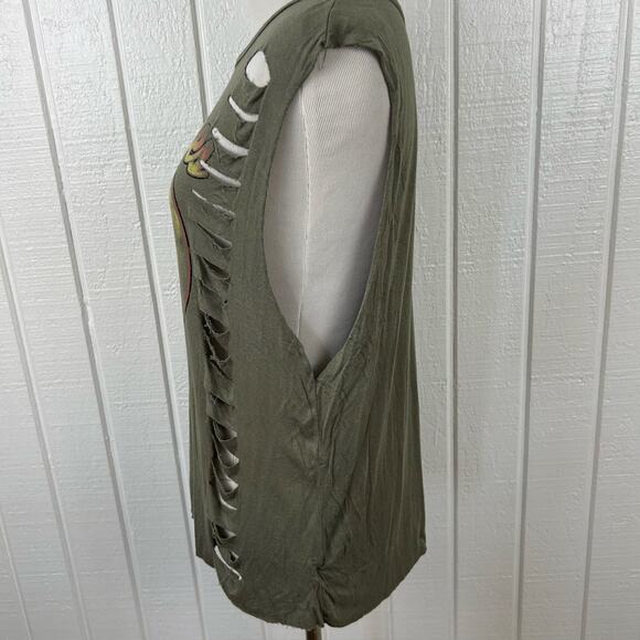 Charlotte Russe Women Y2K Sleeveless Top Green Coachella Festival Size Medium - Picture 7 of 10